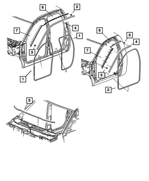 Body Structure Welds, Weatherstrips, Seals, Sealers and Adhesives for 2010 Dodge Ram 3500 #0