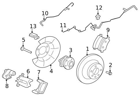 Rear Brakes for 2017 Volvo S60 Cross Country #1
