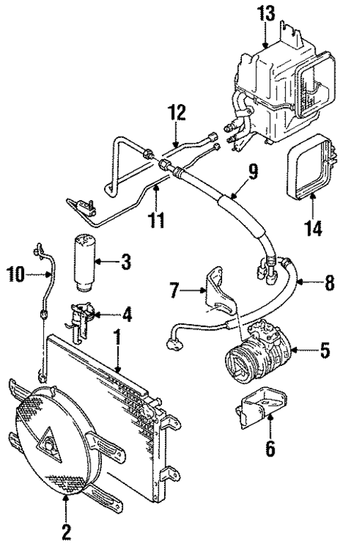 Evaporator Components for 1997 Suzuki Sidekick #0