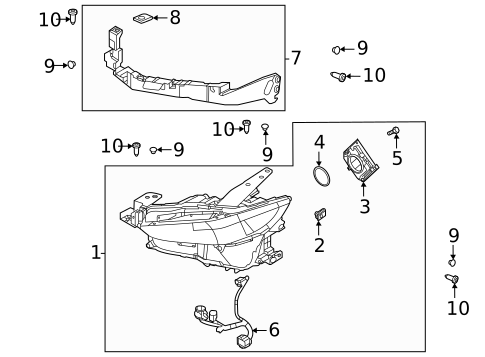 Headlamp Components for 2024 Mazda 3 #2