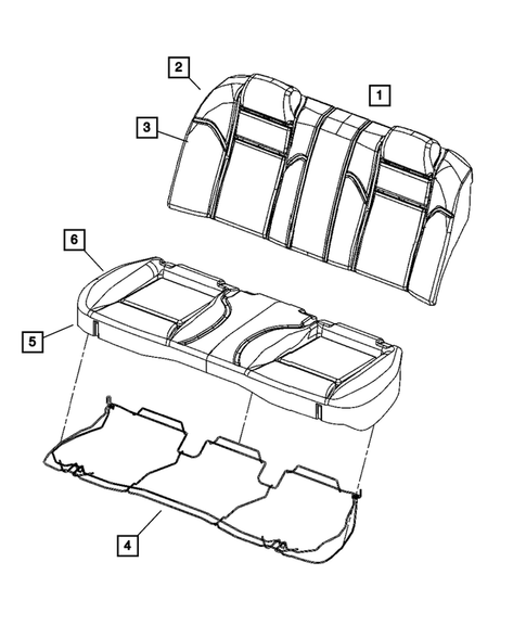 Rear Seats- Folding and Quad for 2007 Dodge Charger #5