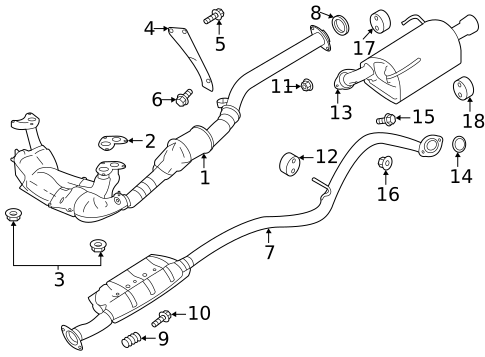 Exhaust Components for 2024 Subaru Legacy #0