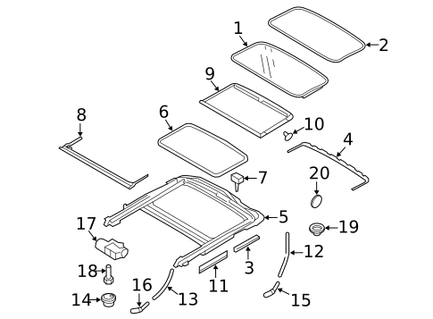 Sunroof for 2017 Volvo S60 Cross Country #1