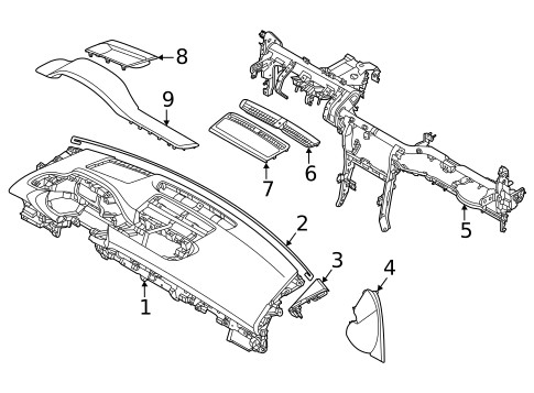 Instrument Panel for 2021 Genesis GV80 #0