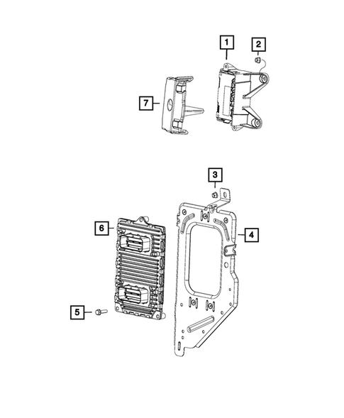 Keys, Modules and Engine Controllers for 2013 Ram 2500 #3