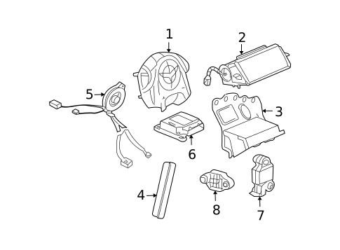 Air Bag Components for 2013 Chevrolet Corvette #0