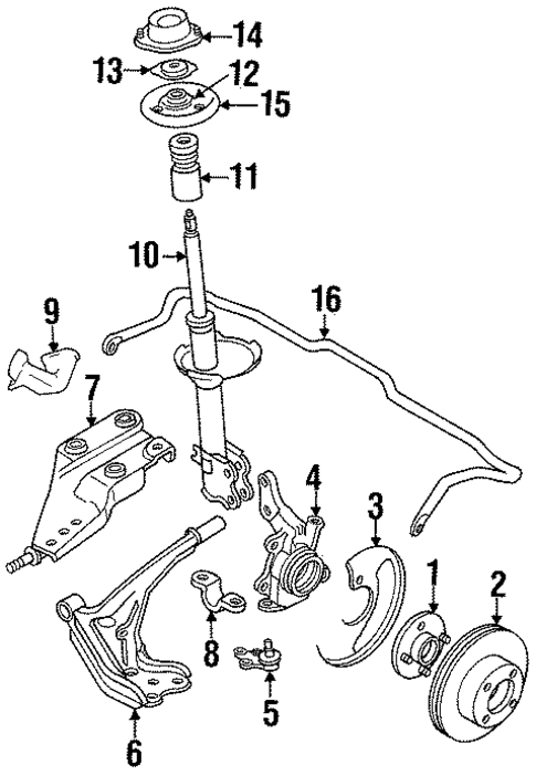 Suspension Components for 1991 Nissan Stanza #0