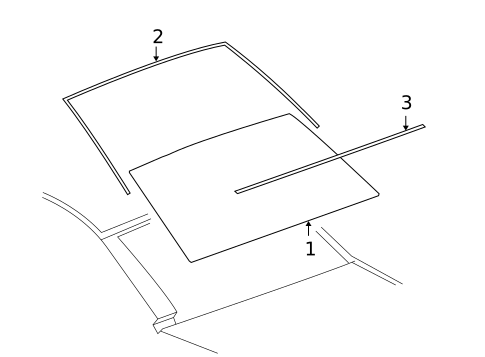 Glass & Hardware - Back for 2009 Pontiac G6 #1