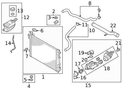 Radiator & Components for 2014 Kia Sorento #0