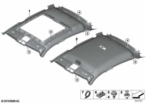 Interior Equipment, Upper for 2019 BMW X6 M50iX #2