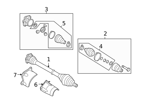 Drive Axles for 2005 Audi S4 #2