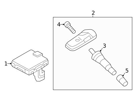 Tire Pressure Monitor Components for 2023 Kia Telluride #3