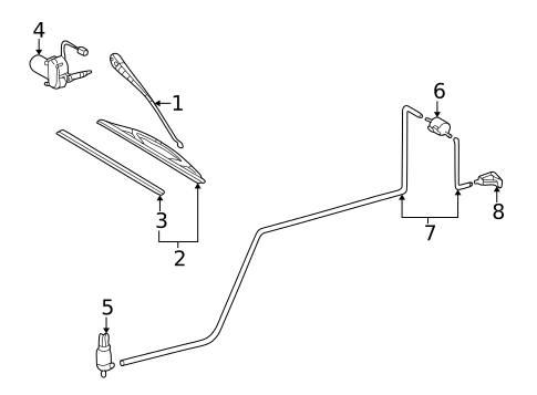 Wipers for 2005 Mercedes-Benz G55 AMG #1