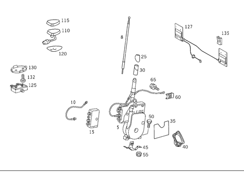 Antenna for 1993 Mercedes-Benz 600SL #4