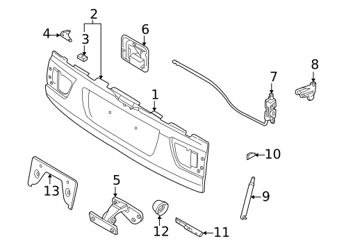 Gate & Hardware for 2000 BMW X5 #1