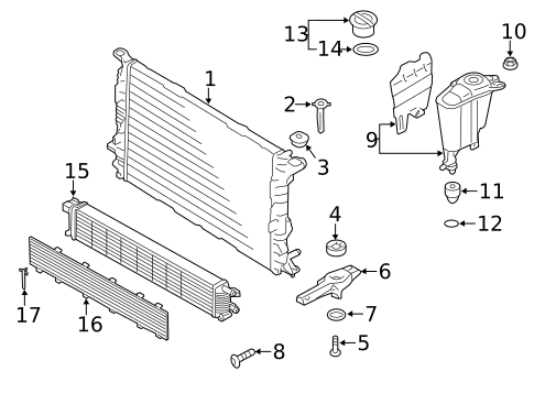 Radiator & Components for 2017 Audi S5 #2