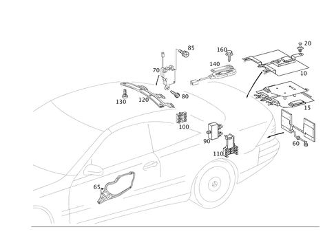 Antenna for 2006 Mercedes-Benz CL55 AMG #1