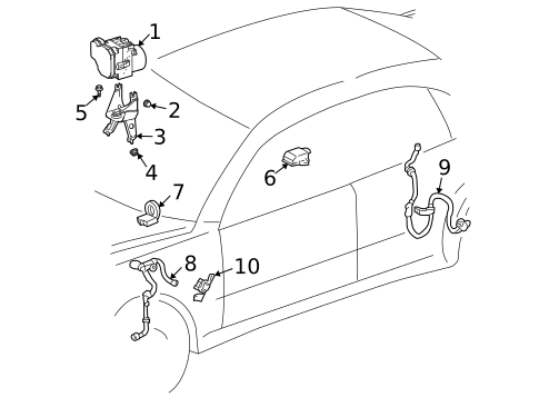 Anti-Lock Brakes for 2004 Lexus LS430 #0
