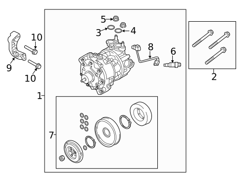 Condenser, Compressor & Lines for 2019 Volvo S90 #1