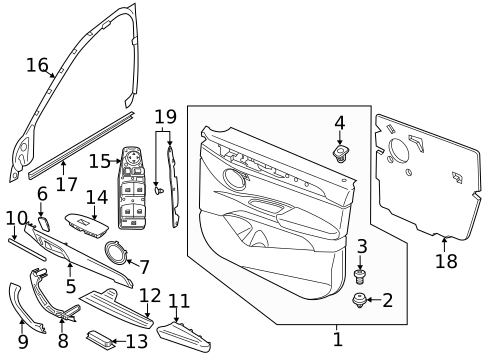 Front Door for 2019 BMW X1 #0