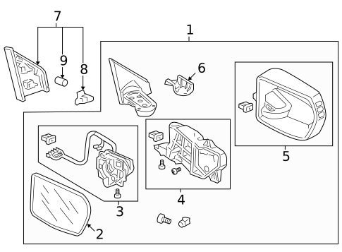 Mirrors for 2010 Honda CR-V #0
