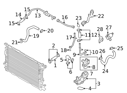 Hoses & Lines for 2014 Audi A7 Quattro #0