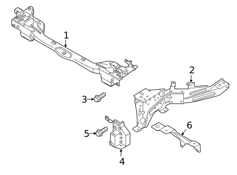 Radiator Support for 2021 Volvo XC40 Recharge #0