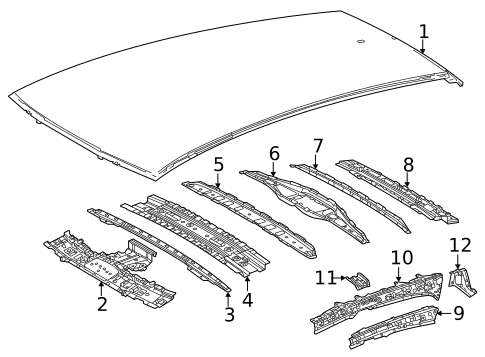 Roof & Components for 2024 Lexus NX350h #3