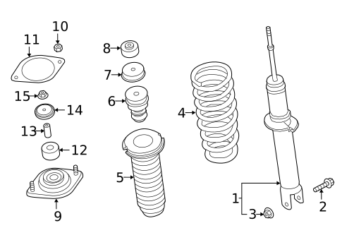 Struts & Components for 2017 Mazda MX-5 Miata #1