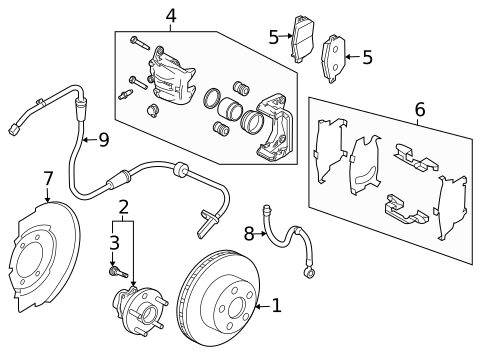 Brake Components for 2008 INFINITI FX35 #1