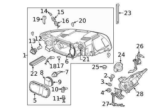 Bulbs - Chassis for 2006 Volvo V50 #1