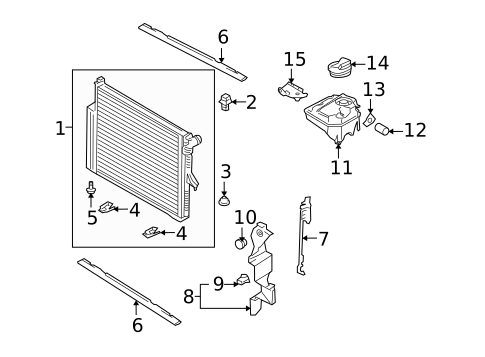 Radiator & Components for 2006 Volkswagen Touareg #0