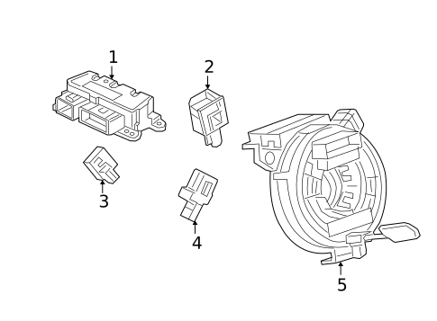 Air Bag Components for 2019 Chevrolet Volt #1