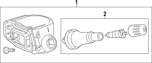 Tire Pressure Monitor Components for 2025 Chevrolet Equinox EV #0