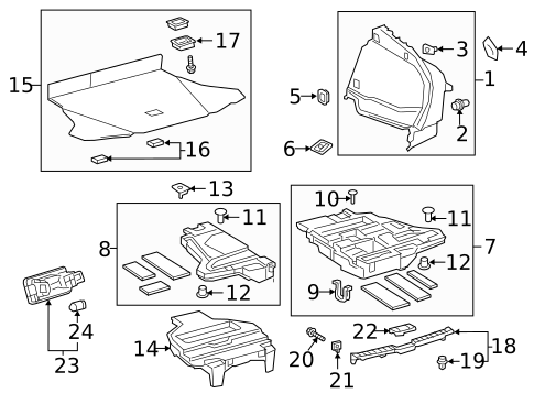 Interior Trim - Rear Body for 2019 Toyota Prius #0