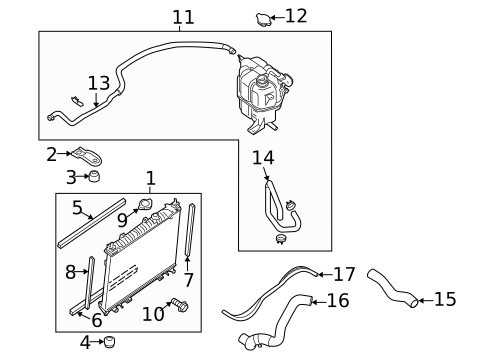 Radiator & Components for 2024 Nissan Frontier #2