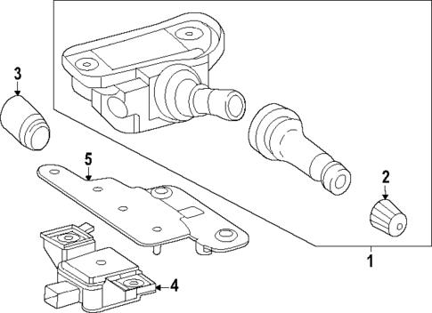 Tire Pressure Monitor Components for 2025 Mercedes-Benz EQE SUV AMG® #0