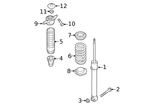 Shocks & Components for 2025 Hyundai Tucson #1