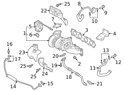 Turbocharger & Components for 2017 Kia Sportage #0