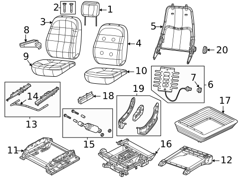 Driver Seat Components for 2022 Ram ProMaster 3500 #0