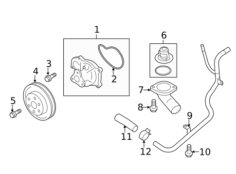 Water Pump for 2019 Subaru Outback #0