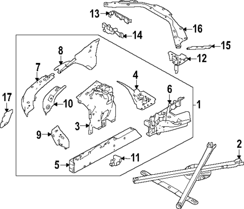 Structural Components & Rails for 2023 Land Rover Range Rover Sport #0