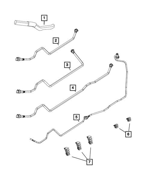 Fuel Lines and Tubes for 2021 Ram 1500 Classic #1