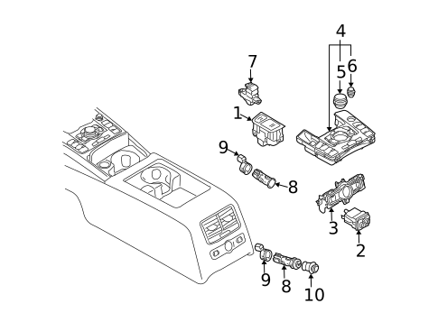 Console for 2006 Audi A6 Quattro #2