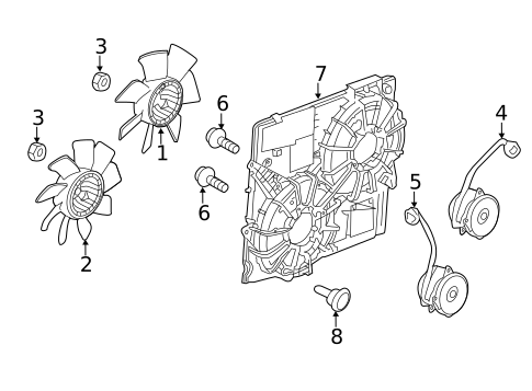 Cooling Fan for 2012 Cadillac CTS #1