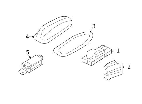 Antenna & Radio for 2023 Volvo V60 #1