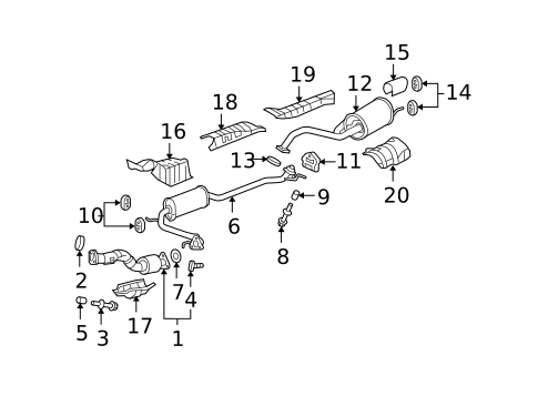 Exhaust Manifold for 2011 Honda Fit #1