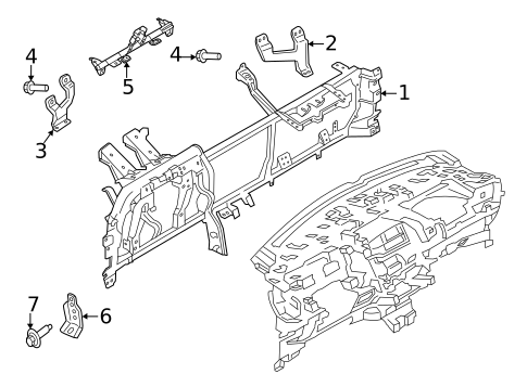 Instrument Panel Components for 2023 Lincoln Nautilus #2