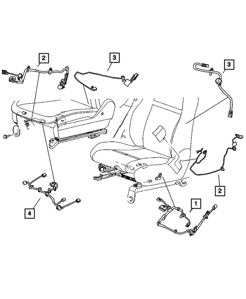 Wiring-Body & Accessories for 2007 Chrysler Sebring #0