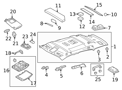 Interior Trim - Roof for 2020 Lexus NX300 #0